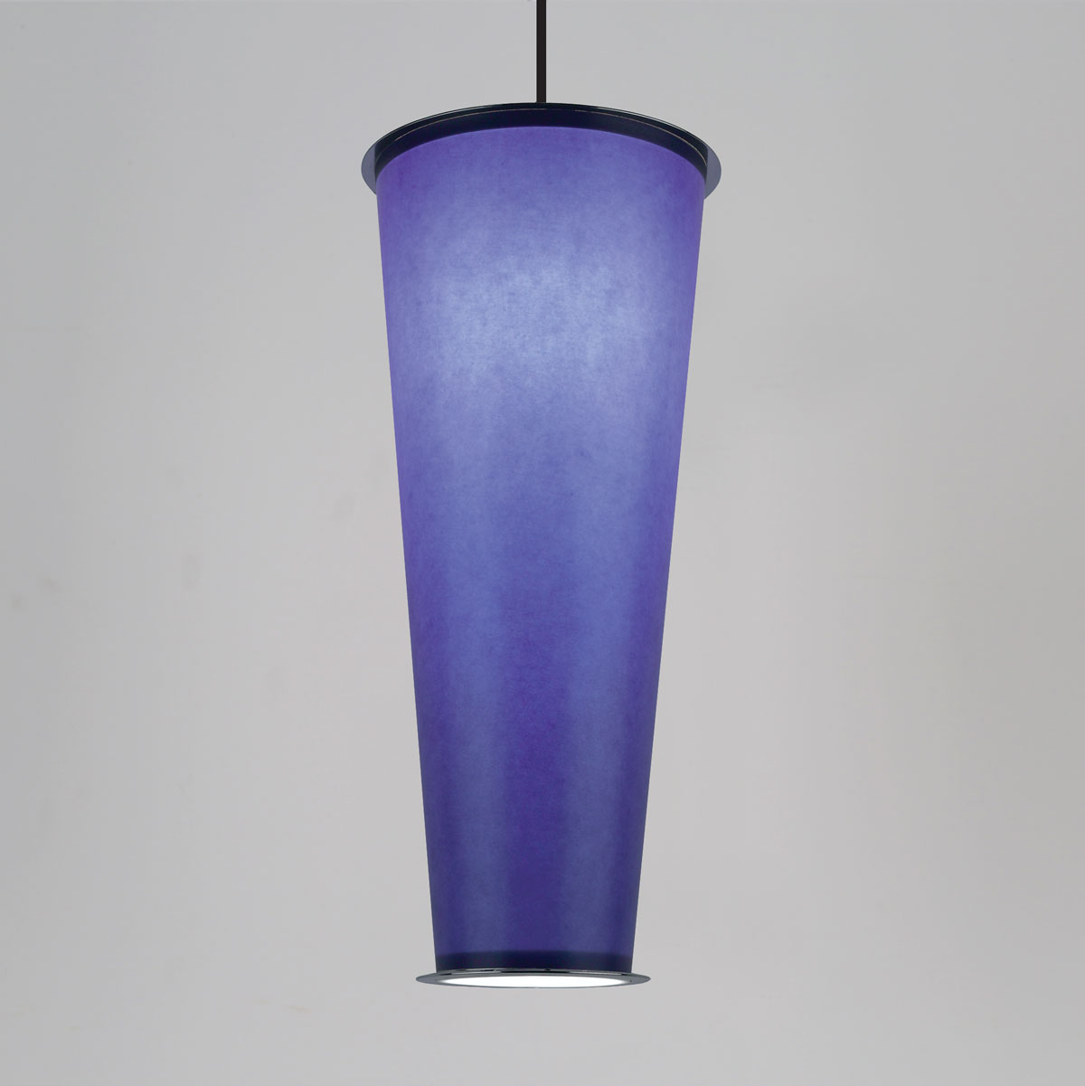 Cone Pendant with with handcrafted metal and exclusive Custom Lumenate®.