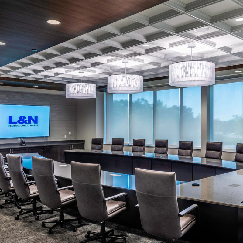 L&N Federal Credit Union Incorporates Lumetta Lighting Into Conference Room Design