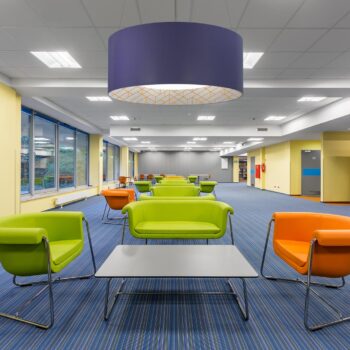 Brighten your commercial space with our vibrant, custom lighting designs.